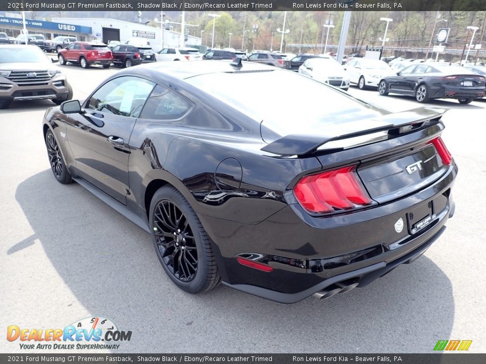 2021 Ford Mustang GT Premium Fastback Shadow Black / Ebony/Recaro Leather Trimed Photo #7