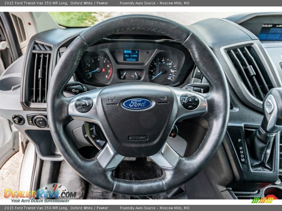 2015 Ford Transit Van 350 MR Long Oxford White / Pewter Photo #33