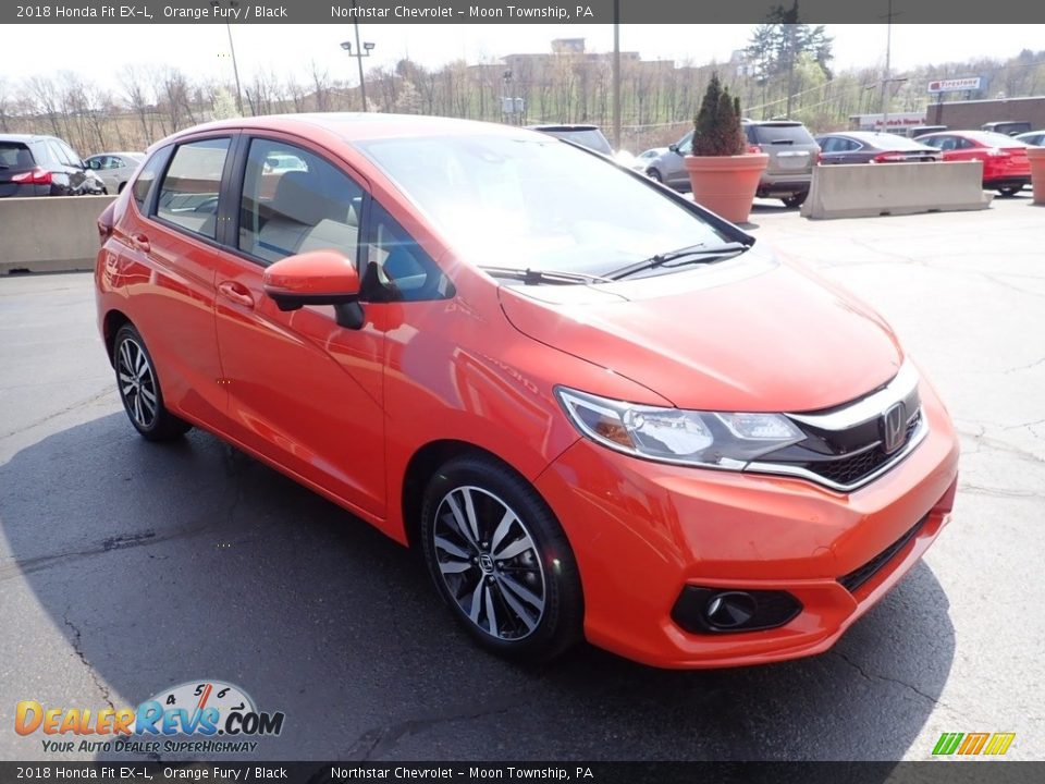 Orange Fury 2018 Honda Fit EX-L Photo #11