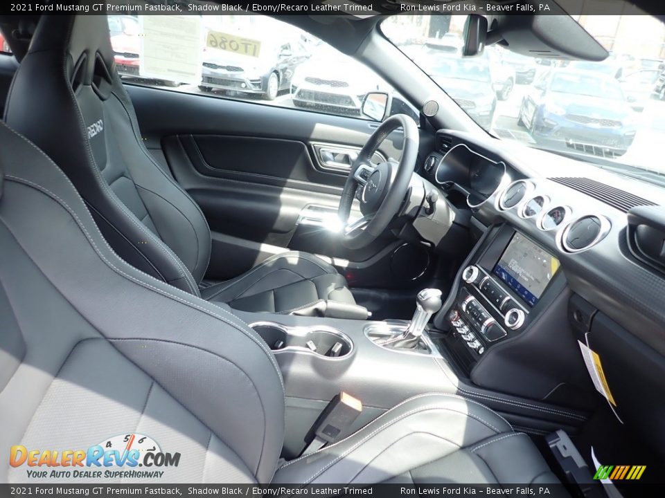 2021 Ford Mustang GT Premium Fastback Shadow Black / Ebony/Recaro Leather Trimed Photo #10