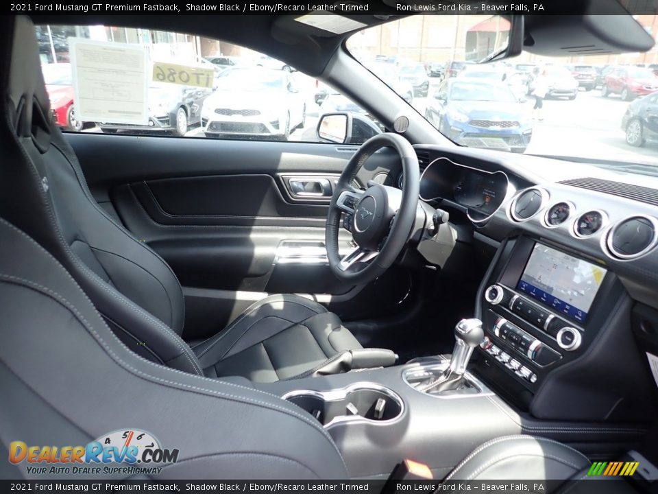 2021 Ford Mustang GT Premium Fastback Shadow Black / Ebony/Recaro Leather Trimed Photo #11