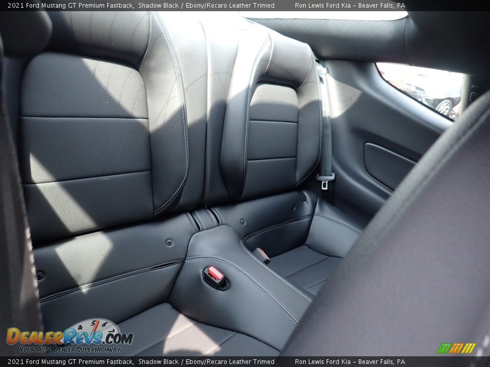 Rear Seat of 2021 Ford Mustang GT Premium Fastback Photo #12
