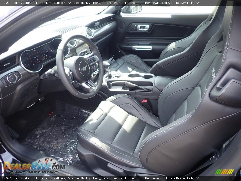 Front Seat of 2021 Ford Mustang GT Premium Fastback Photo #14