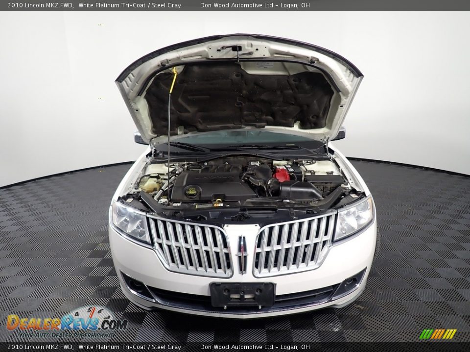 2010 Lincoln MKZ FWD White Platinum Tri-Coat / Steel Gray Photo #6