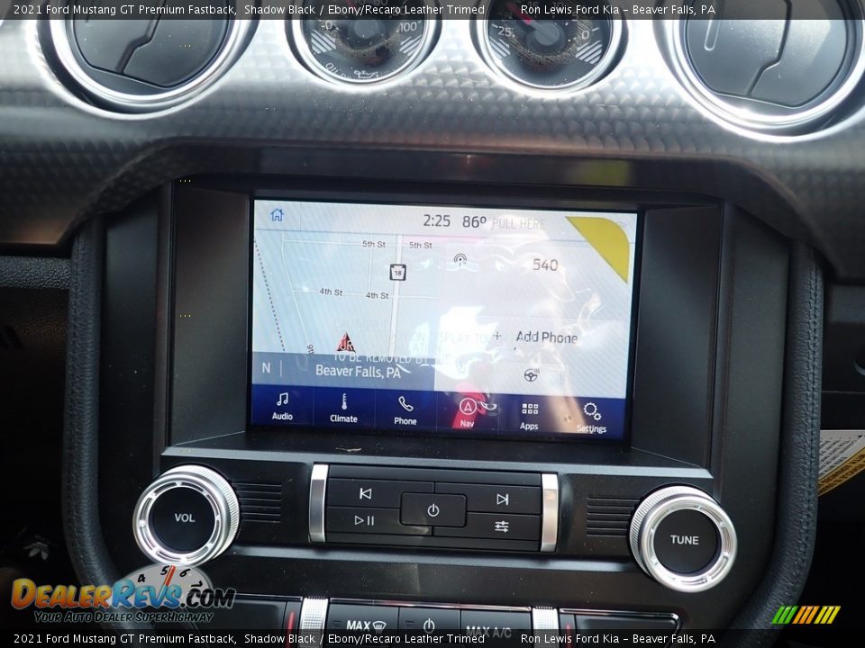 2021 Ford Mustang GT Premium Fastback Shadow Black / Ebony/Recaro Leather Trimed Photo #17