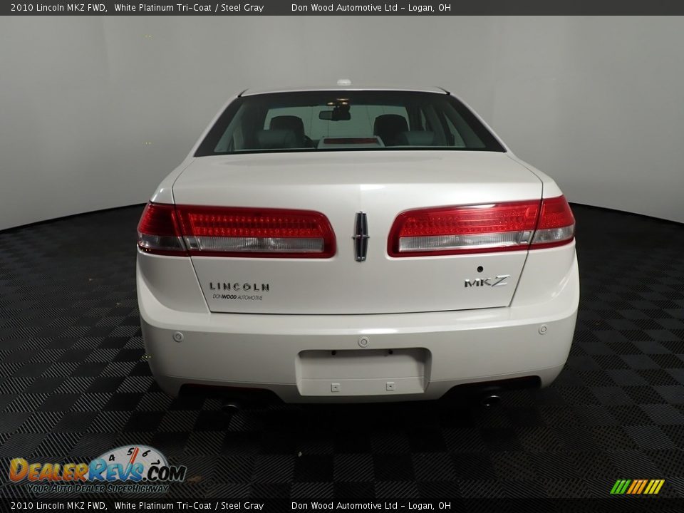 2010 Lincoln MKZ FWD White Platinum Tri-Coat / Steel Gray Photo #12