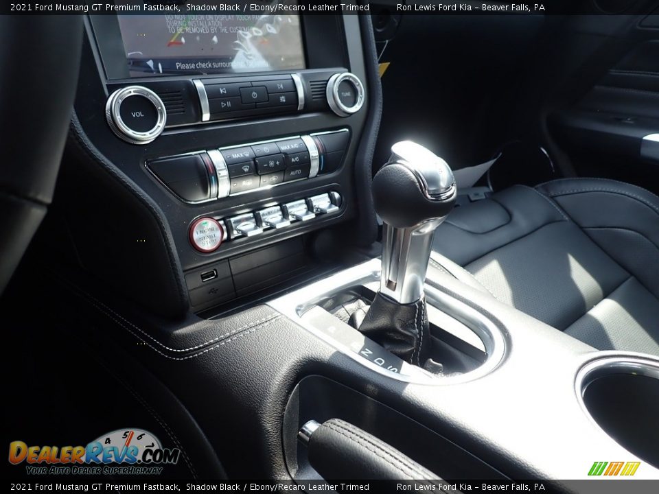 2021 Ford Mustang GT Premium Fastback Shadow Black / Ebony/Recaro Leather Trimed Photo #21