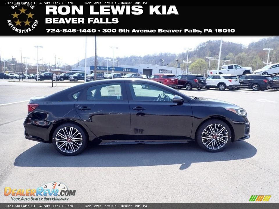 2021 Kia Forte GT Aurora Black / Black Photo #1