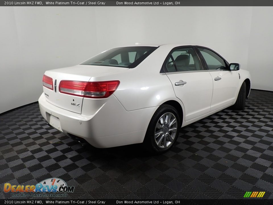 2010 Lincoln MKZ FWD White Platinum Tri-Coat / Steel Gray Photo #15