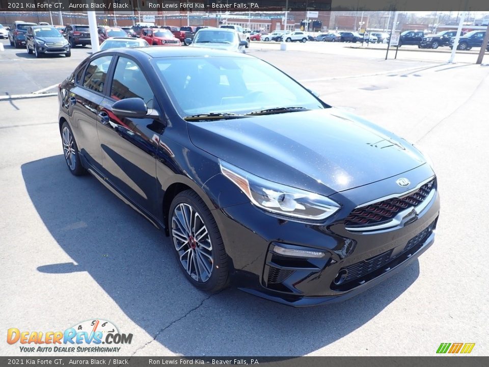 2021 Kia Forte GT Aurora Black / Black Photo #3