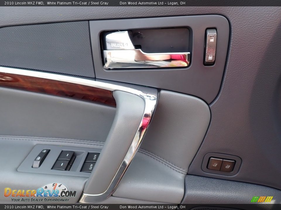 2010 Lincoln MKZ FWD White Platinum Tri-Coat / Steel Gray Photo #18