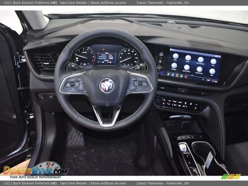 2021 Buick Envision Preferred AWD Satin Steel Metallic / Ebony w/Ebony Accents Photo #8