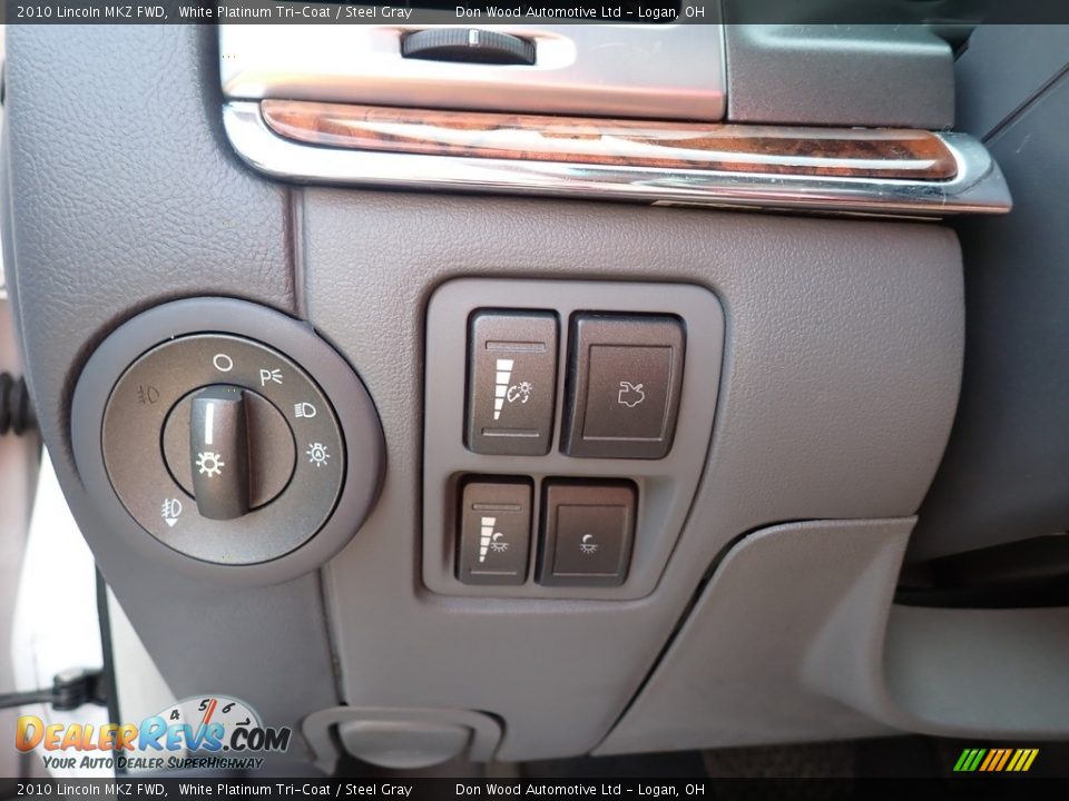 2010 Lincoln MKZ FWD White Platinum Tri-Coat / Steel Gray Photo #19