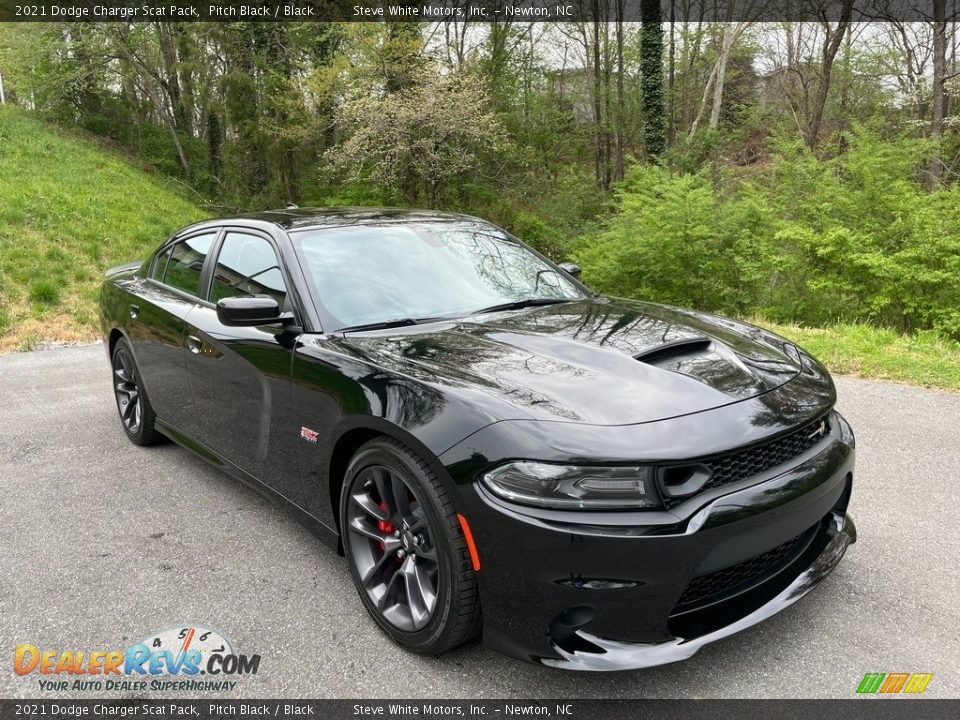 2021 Dodge Charger Scat Pack Pitch Black / Black Photo #4