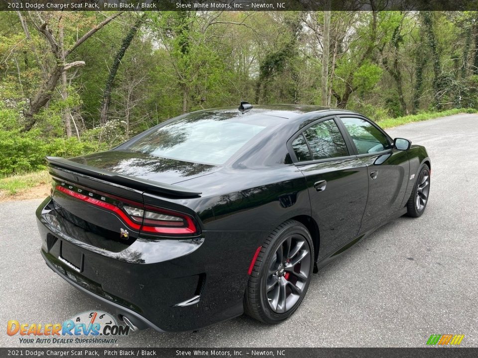 2021 Dodge Charger Scat Pack Pitch Black / Black Photo #6