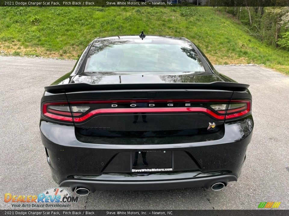 2021 Dodge Charger Scat Pack Pitch Black / Black Photo #7