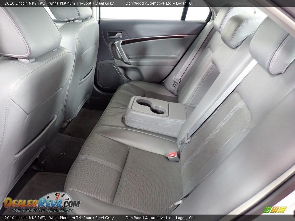 2010 Lincoln MKZ FWD White Platinum Tri-Coat / Steel Gray Photo #32