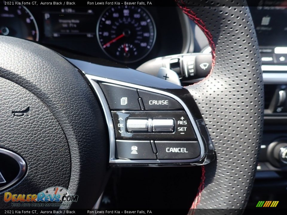 2021 Kia Forte GT Aurora Black / Black Photo #22