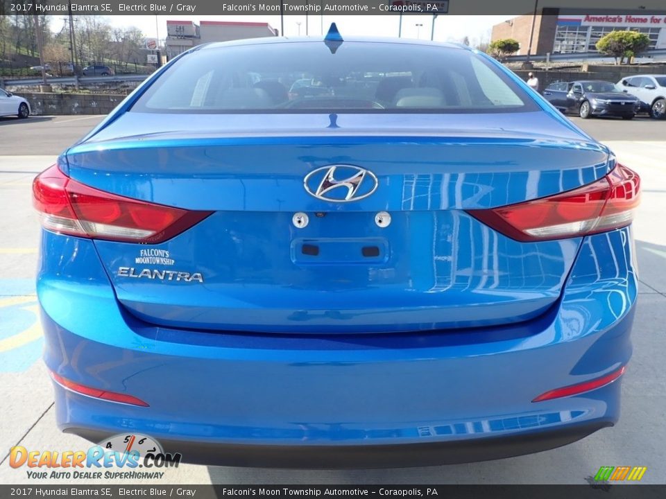 2017 Hyundai Elantra SE Electric Blue / Gray Photo #3