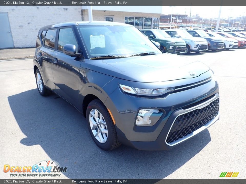 2021 Kia Soul LX Gravity Gray / Black Photo #3