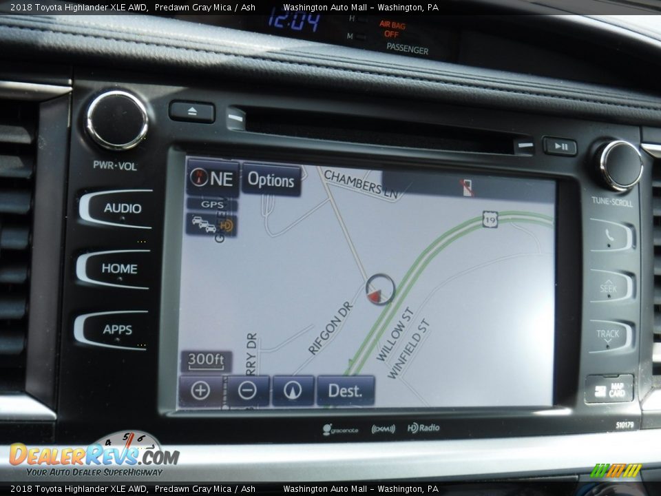 2018 Toyota Highlander XLE AWD Predawn Gray Mica / Ash Photo #3