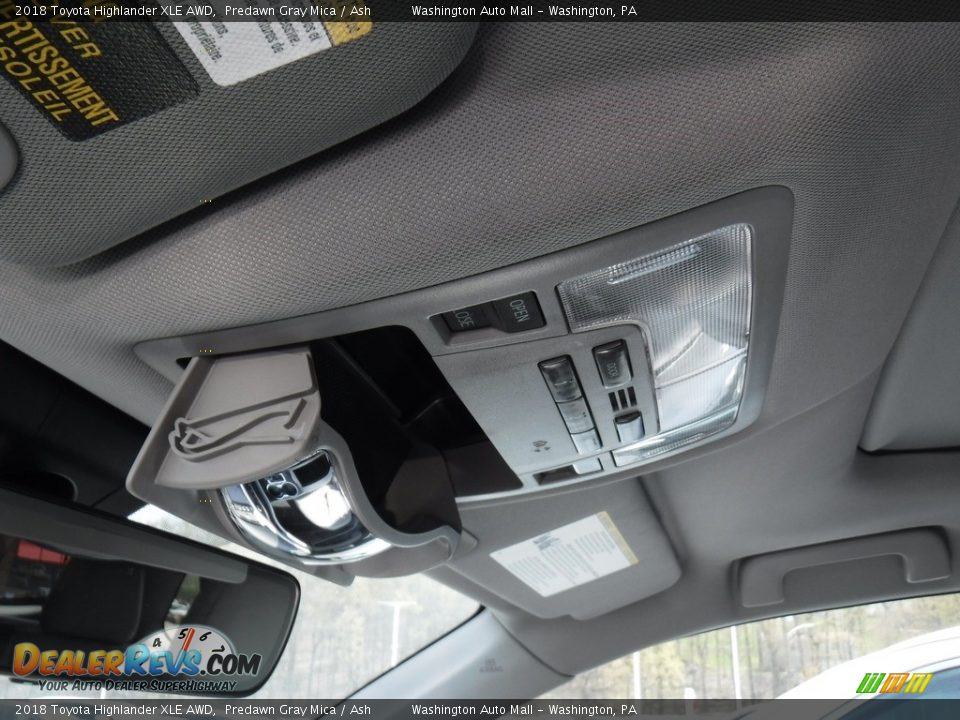 2018 Toyota Highlander XLE AWD Predawn Gray Mica / Ash Photo #11
