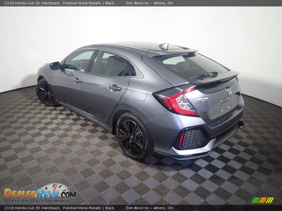 2018 Honda Civic EX Hatchback Polished Metal Metallic / Black Photo #13