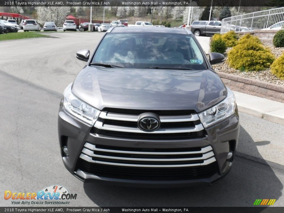 2018 Toyota Highlander XLE AWD Predawn Gray Mica / Ash Photo #14