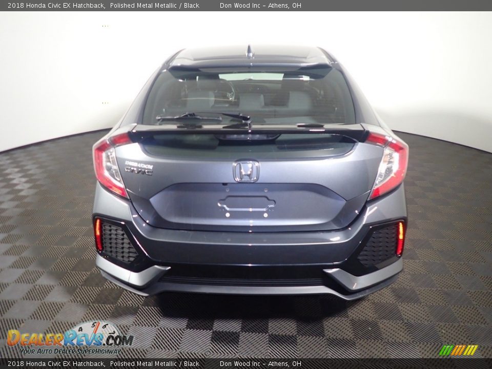 2018 Honda Civic EX Hatchback Polished Metal Metallic / Black Photo #14