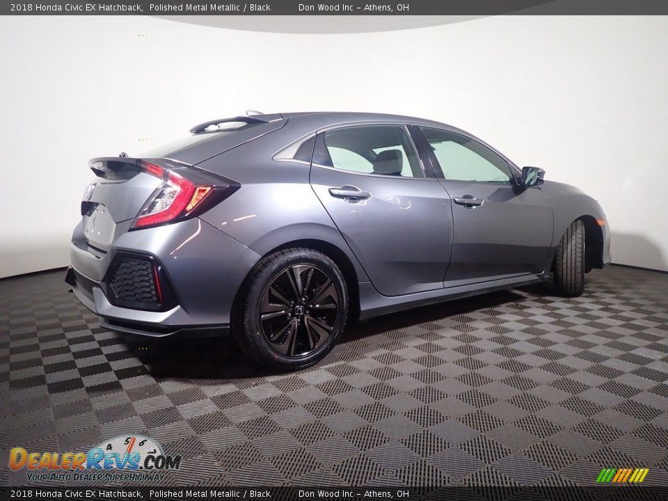 2018 Honda Civic EX Hatchback Polished Metal Metallic / Black Photo #17