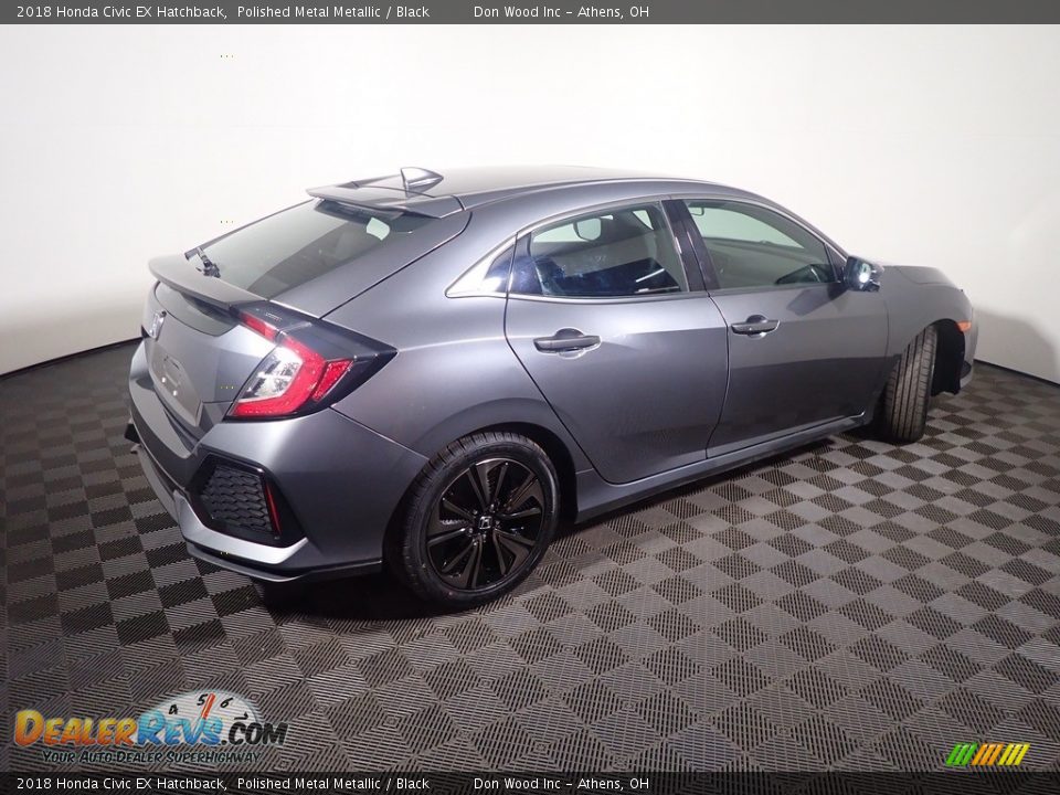 2018 Honda Civic EX Hatchback Polished Metal Metallic / Black Photo #18