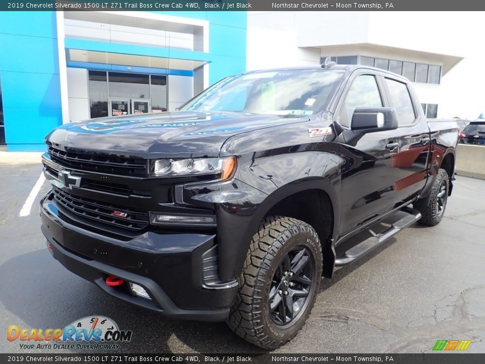 2019 Chevrolet Silverado 1500 LT Z71 Trail Boss Crew Cab 4WD Black / Jet Black Photo #2