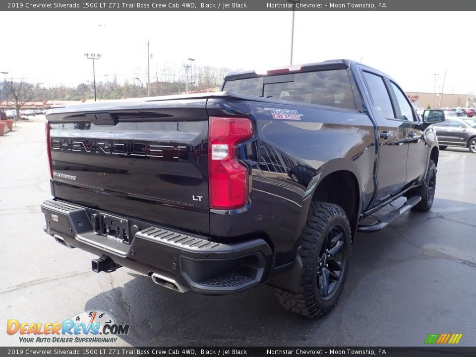 2019 Chevrolet Silverado 1500 LT Z71 Trail Boss Crew Cab 4WD Black / Jet Black Photo #7