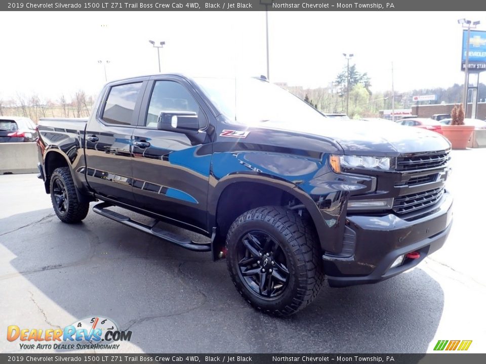 2019 Chevrolet Silverado 1500 LT Z71 Trail Boss Crew Cab 4WD Black / Jet Black Photo #10