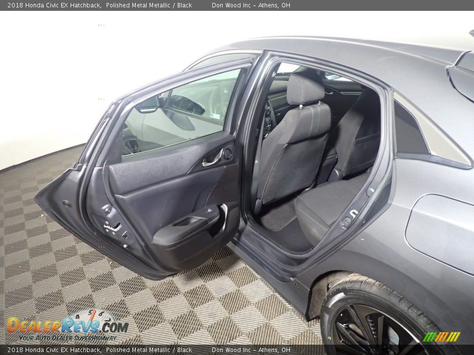 2018 Honda Civic EX Hatchback Polished Metal Metallic / Black Photo #34