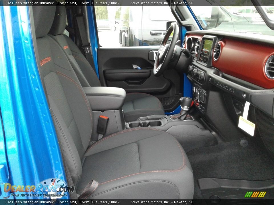 2021 Jeep Wrangler Unlimited Rubicon 4x4 Hydro Blue Pearl / Black Photo #17