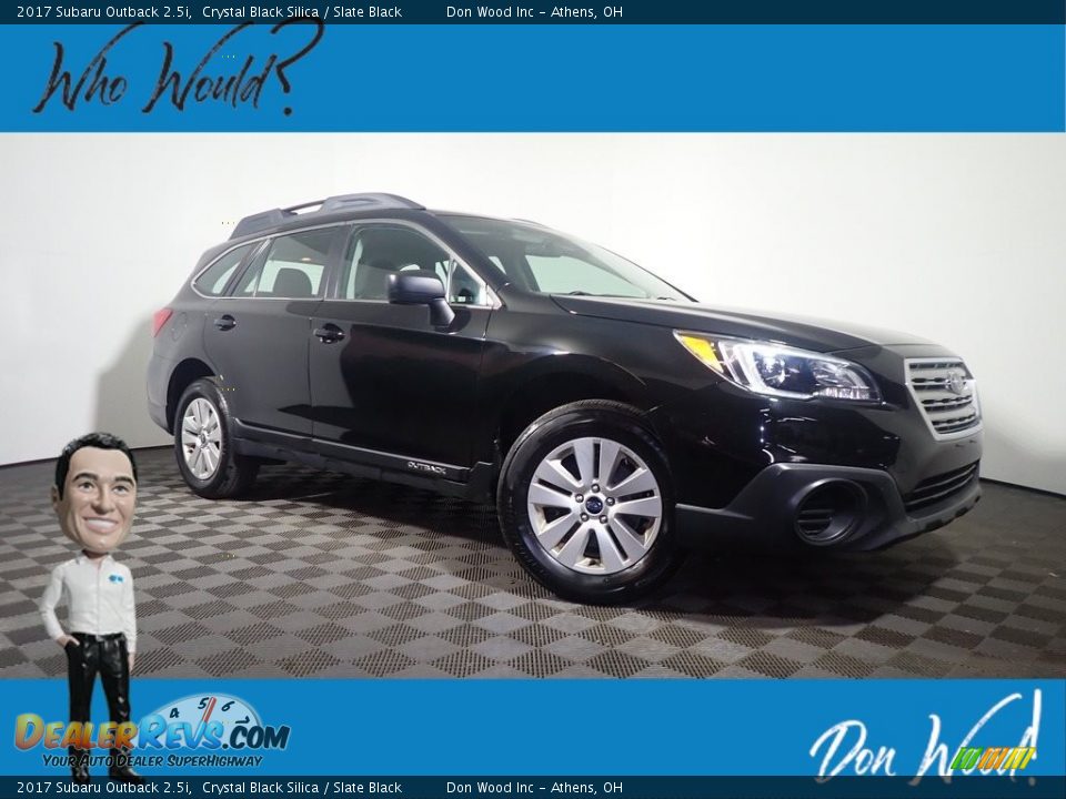 2017 Subaru Outback 2.5i Crystal Black Silica / Slate Black Photo #1