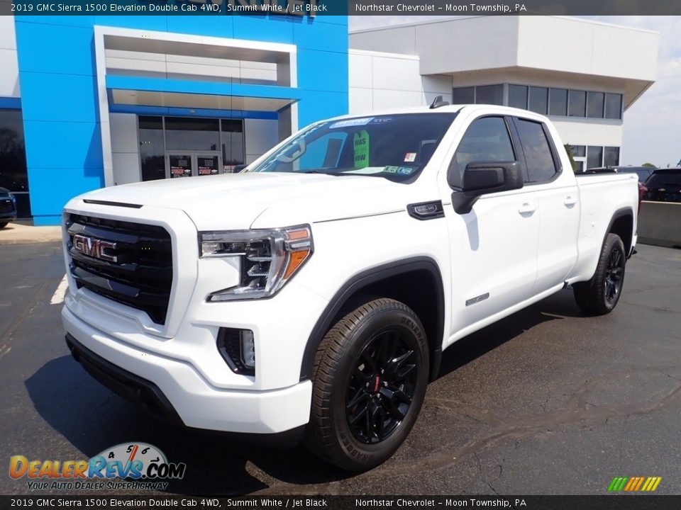 2019 GMC Sierra 1500 Elevation Double Cab 4WD Summit White / Jet Black Photo #2