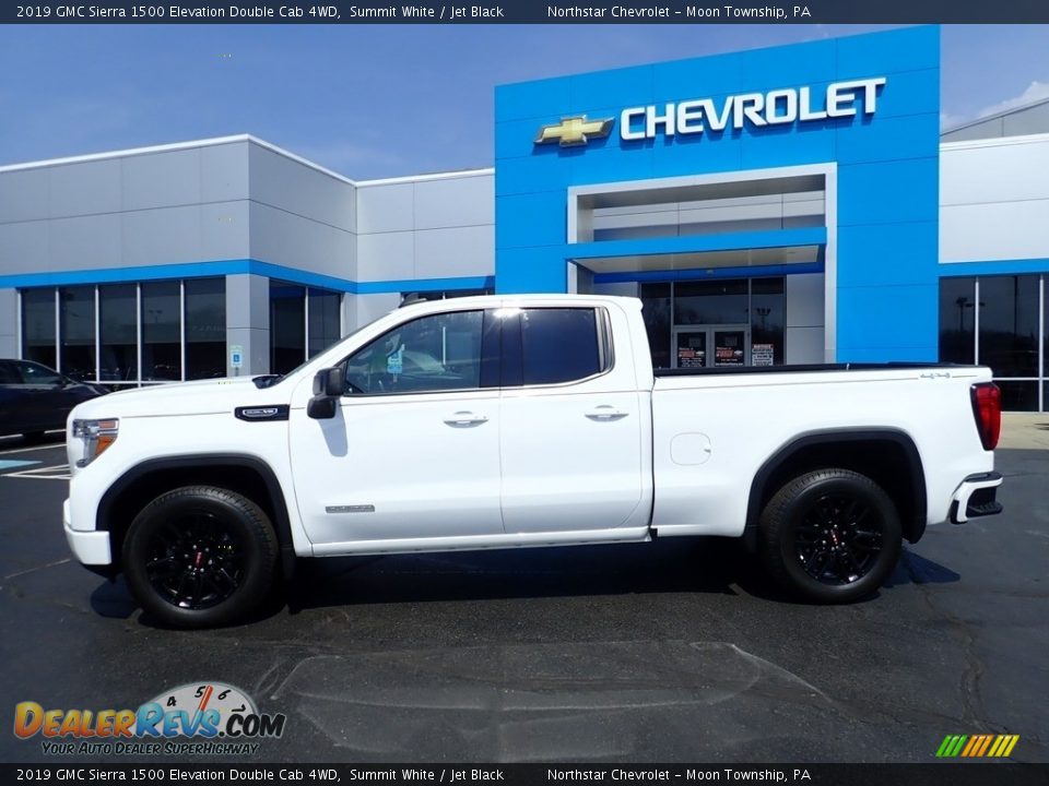 2019 GMC Sierra 1500 Elevation Double Cab 4WD Summit White / Jet Black Photo #3