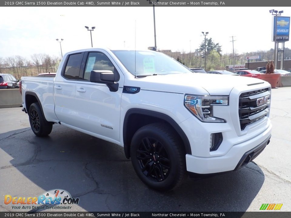 2019 GMC Sierra 1500 Elevation Double Cab 4WD Summit White / Jet Black Photo #10