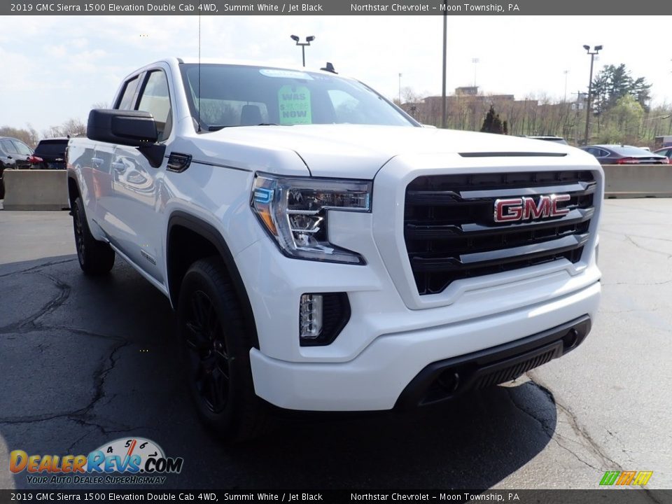 2019 GMC Sierra 1500 Elevation Double Cab 4WD Summit White / Jet Black Photo #11