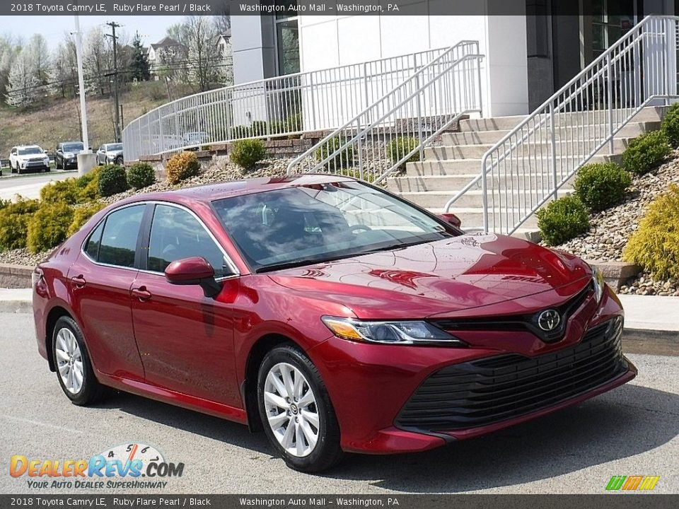 2018 Toyota Camry LE Ruby Flare Pearl / Black Photo #1