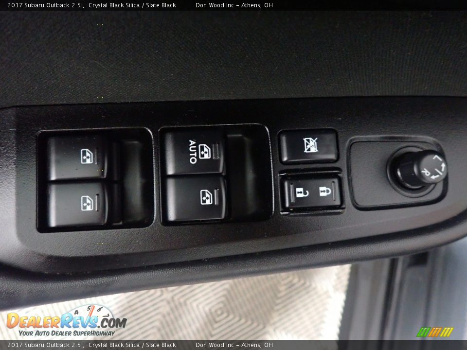 2017 Subaru Outback 2.5i Crystal Black Silica / Slate Black Photo #21