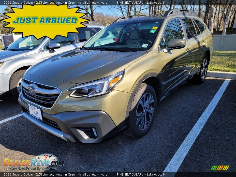 2021 Subaru Outback 2.5i Limited Autumn Green Metallic / Warm Ivory Photo #1