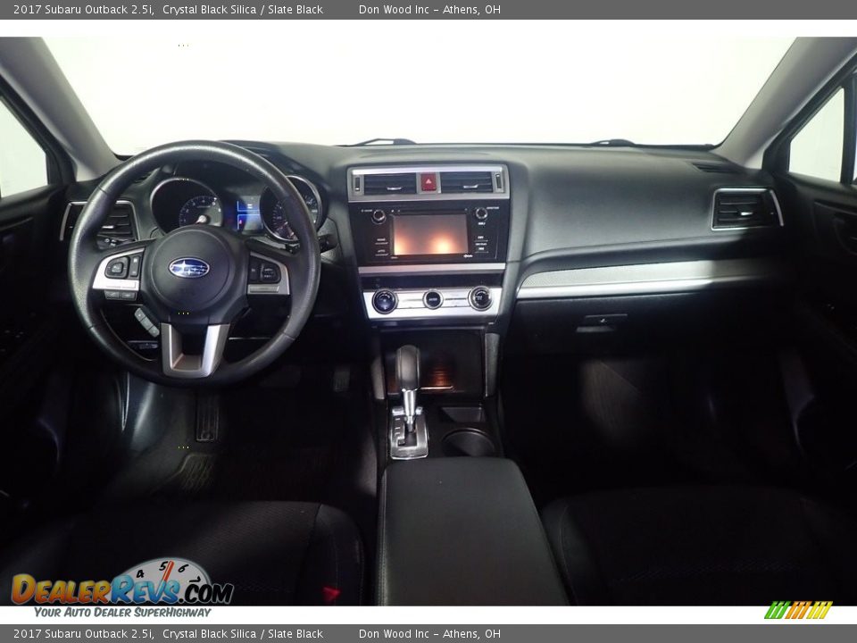 2017 Subaru Outback 2.5i Crystal Black Silica / Slate Black Photo #24