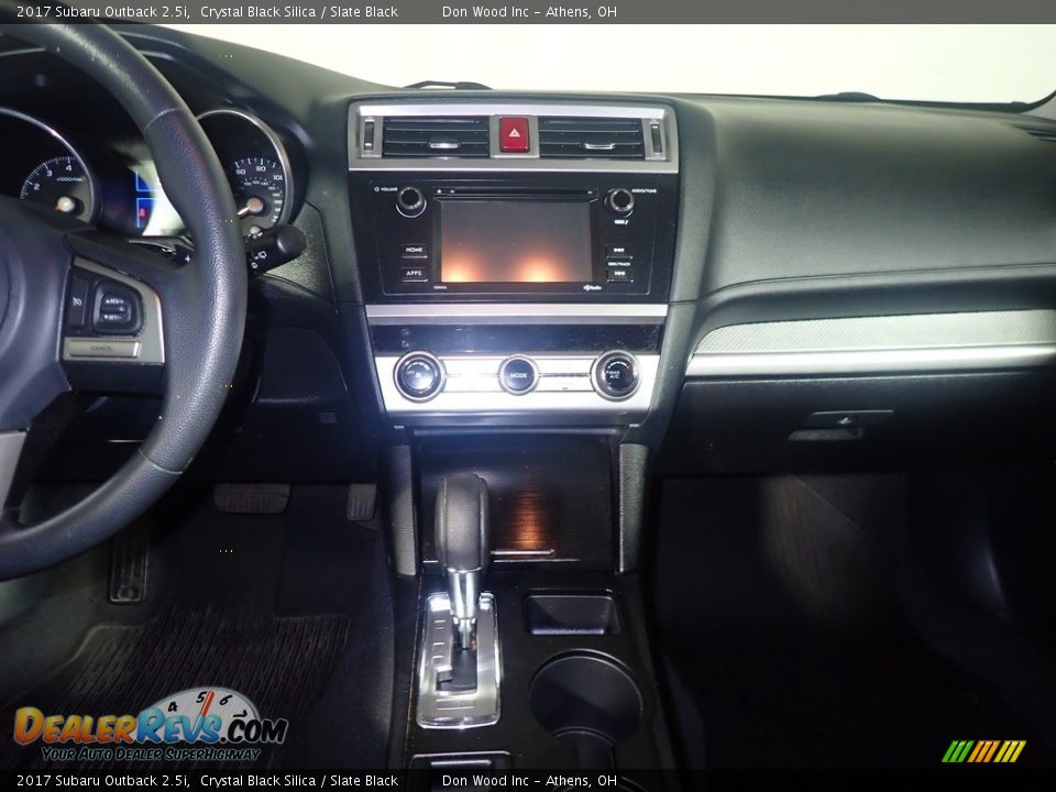 2017 Subaru Outback 2.5i Crystal Black Silica / Slate Black Photo #25