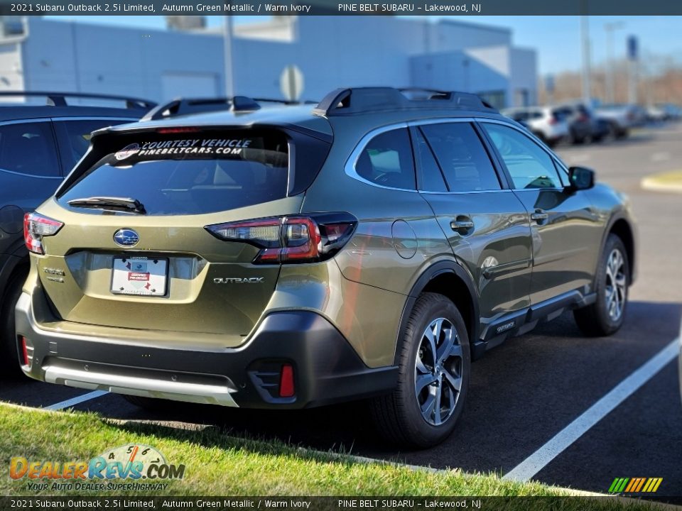 2021 Subaru Outback 2.5i Limited Autumn Green Metallic / Warm Ivory Photo #3