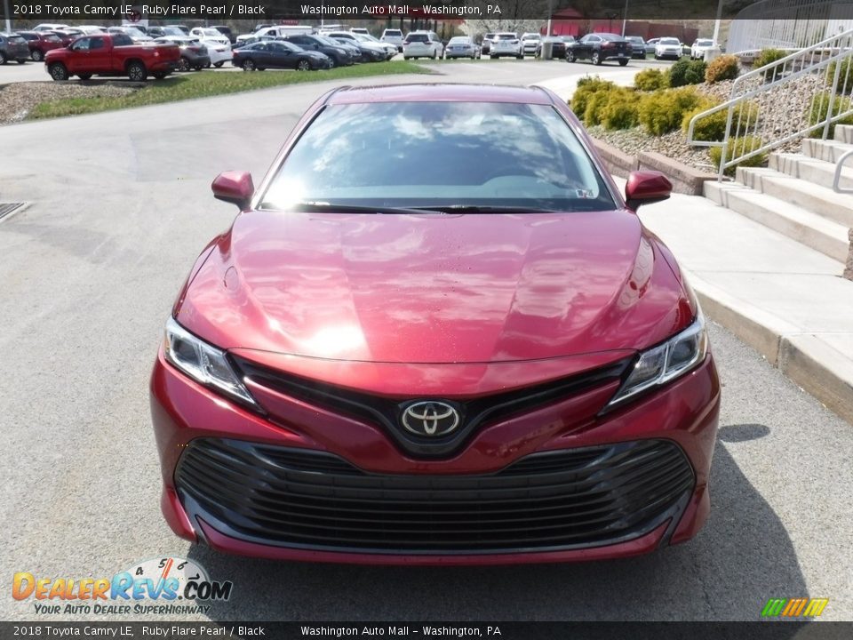 2018 Toyota Camry LE Ruby Flare Pearl / Black Photo #9