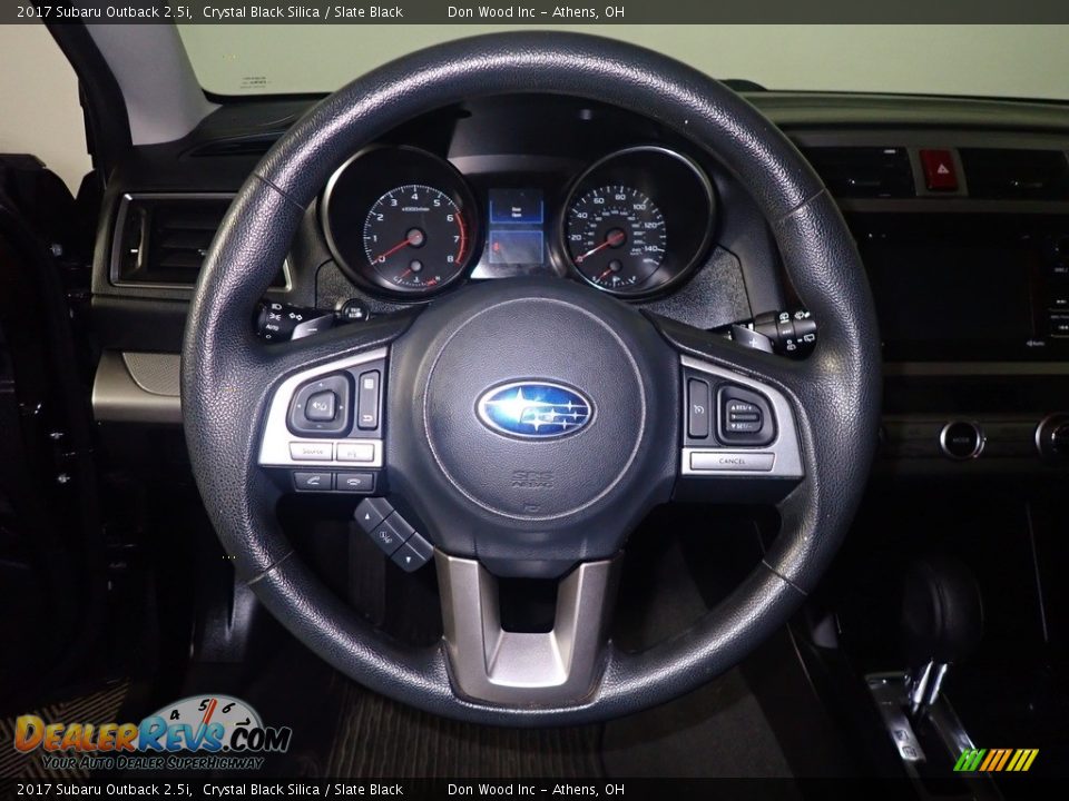 2017 Subaru Outback 2.5i Crystal Black Silica / Slate Black Photo #27