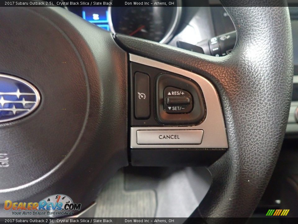 2017 Subaru Outback 2.5i Crystal Black Silica / Slate Black Photo #30